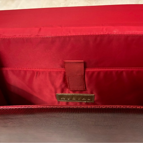 Red/black large handle handbag - Picture 3 of 4